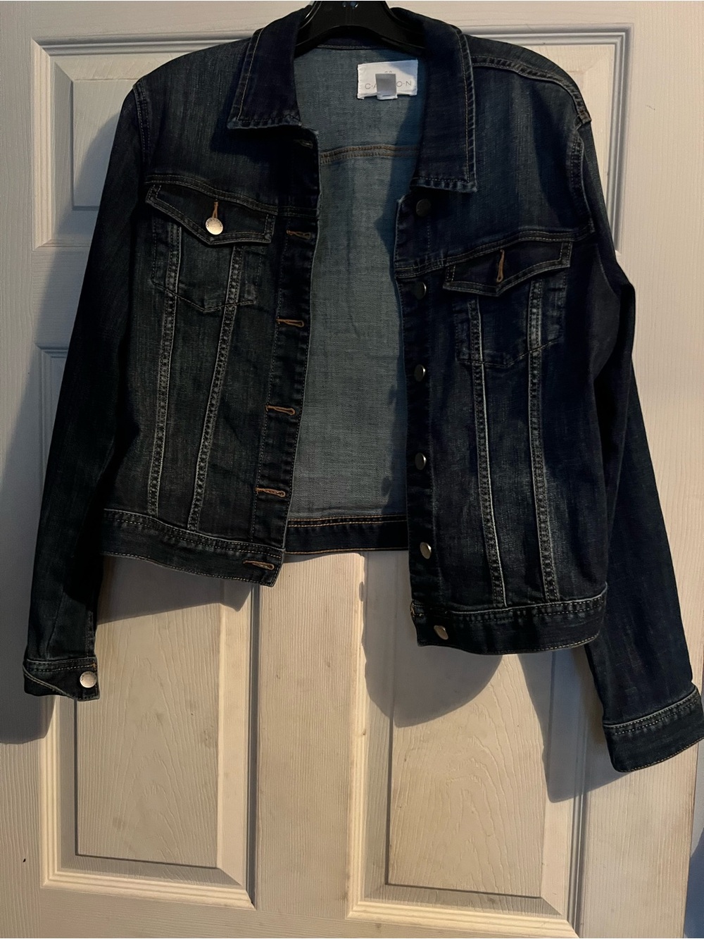 Caslon Dark Wash Denim Jacket - Classic Jean Jacket